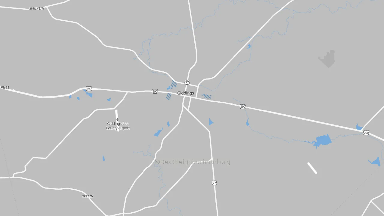 Transit Grade map of 78942, TX