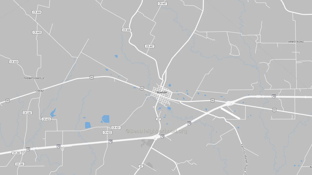 Transit Grade map of 78959, TX