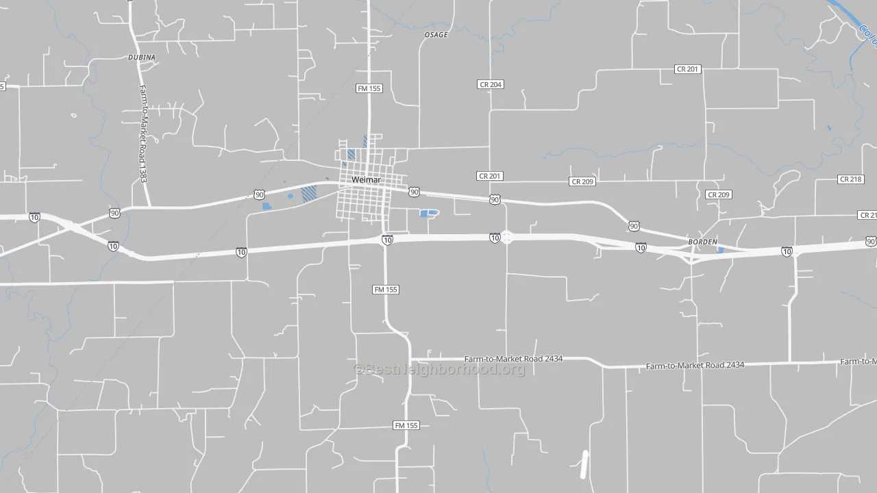Transit Grade map of 78962, TX