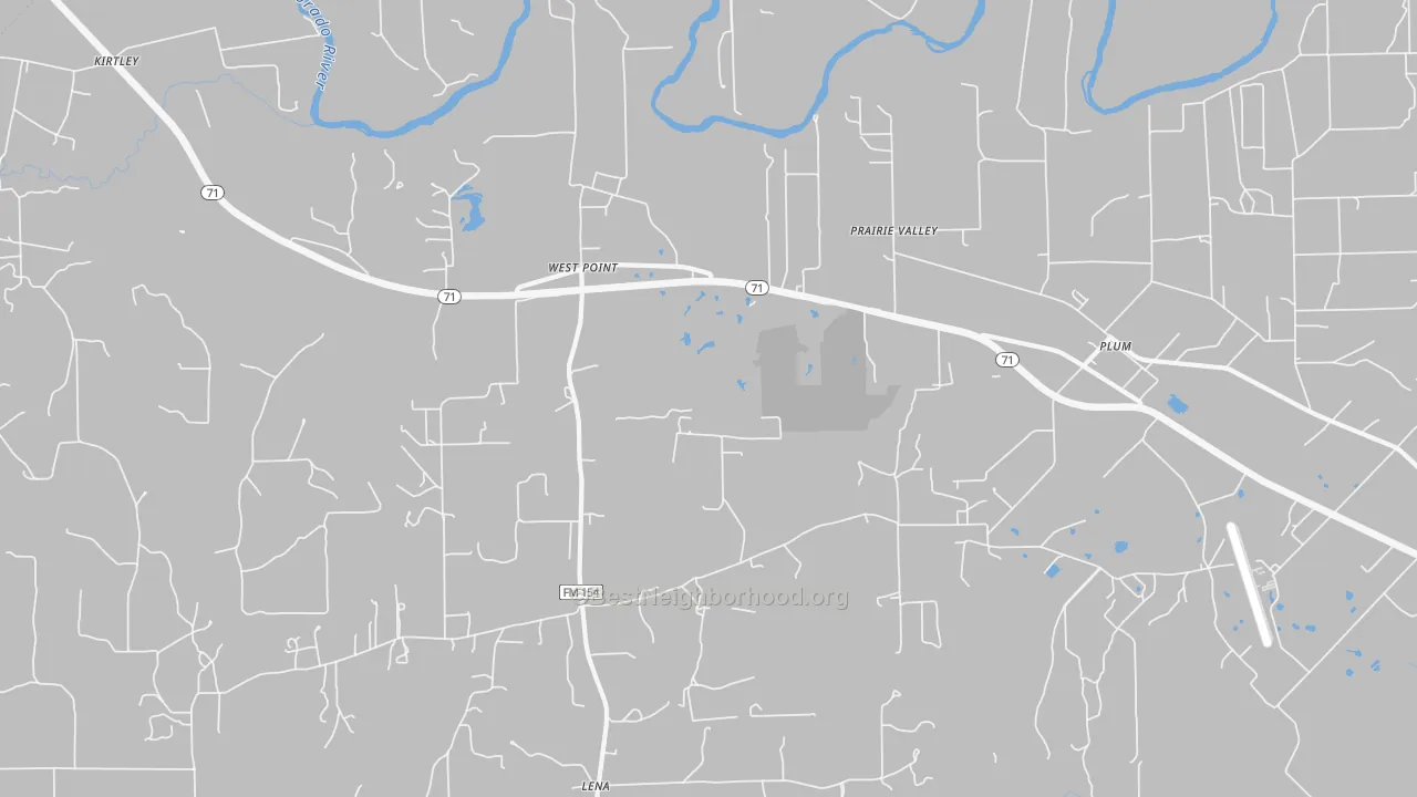 Transit Grade map of 78963, TX