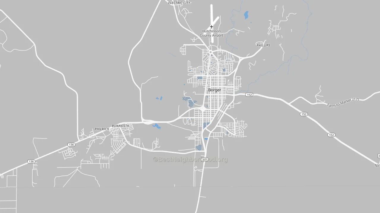 Transit Grade map of 79007, TX