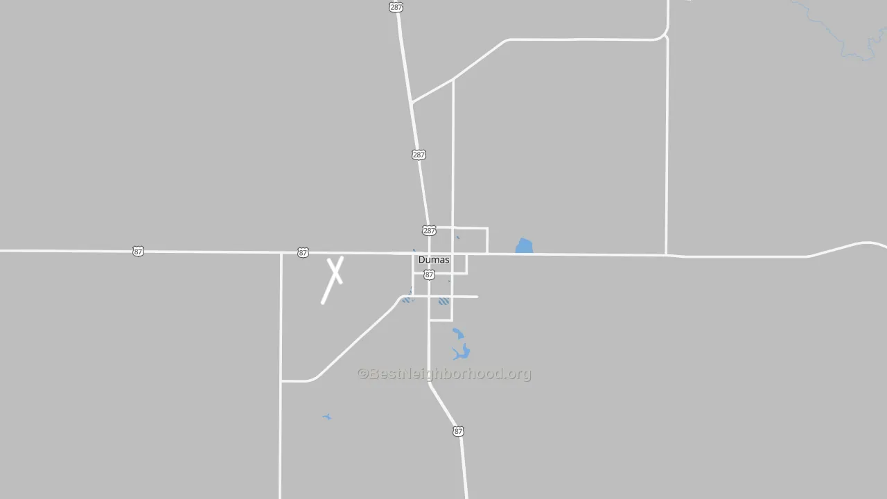 Transit Grade map of 79029, TX