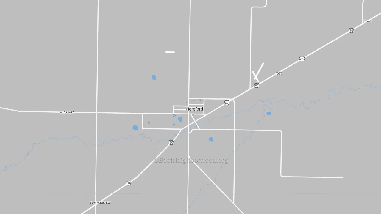 Transit Grade map of 79045, TX
