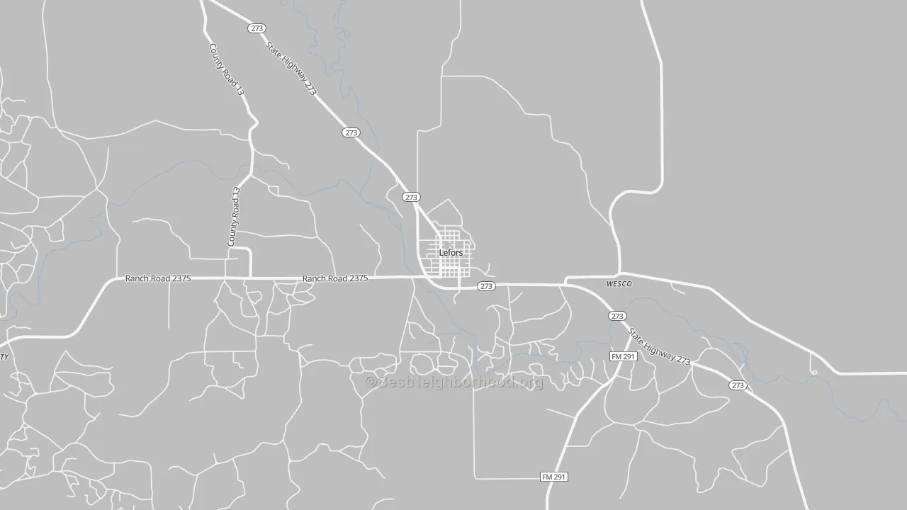 Transit Grade map of 79054, TX