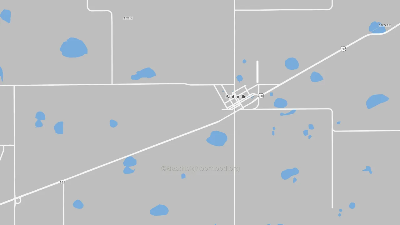 Transit Grade map of 79068, TX