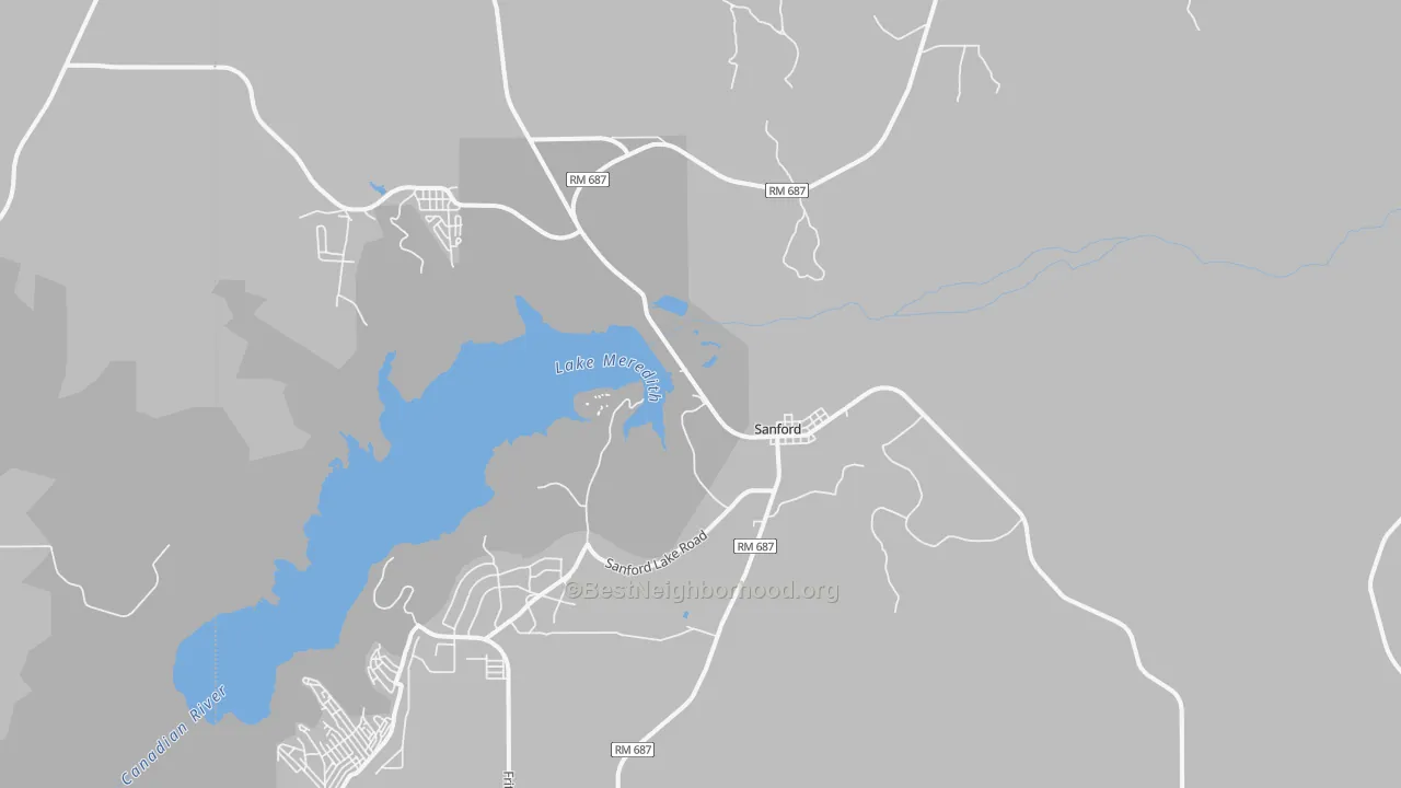 Transit Grade map of 79078, TX