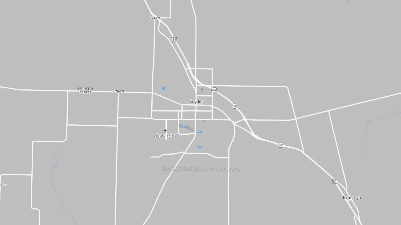 Transit Grade map of 79549, TX
