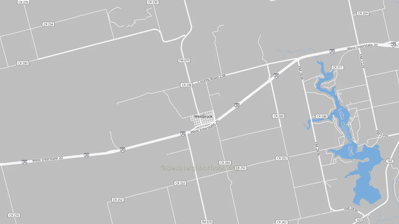 Transit Grade map of 79565, TX