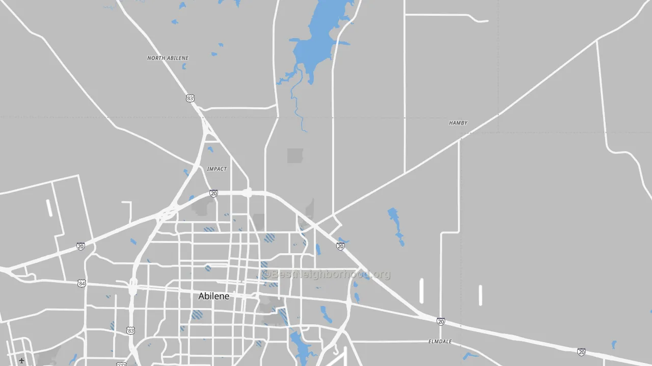 Transit Grade map of 79601, TX