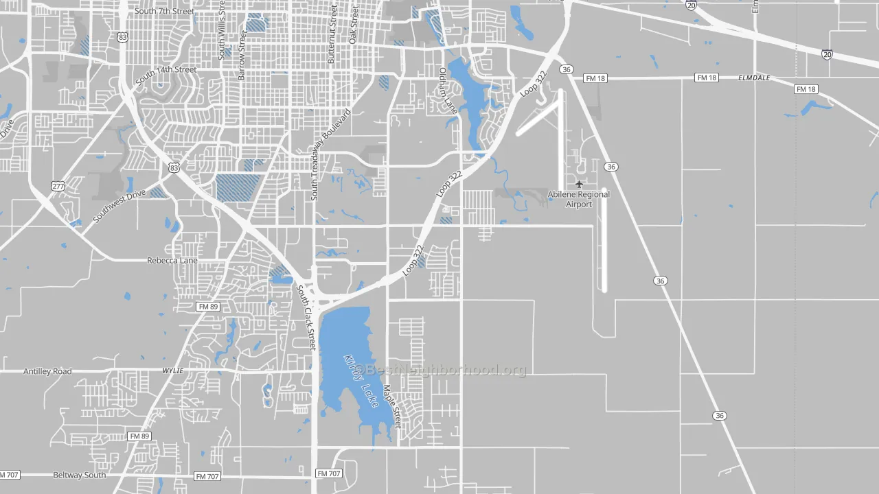 Transit Grade map of 79602, TX