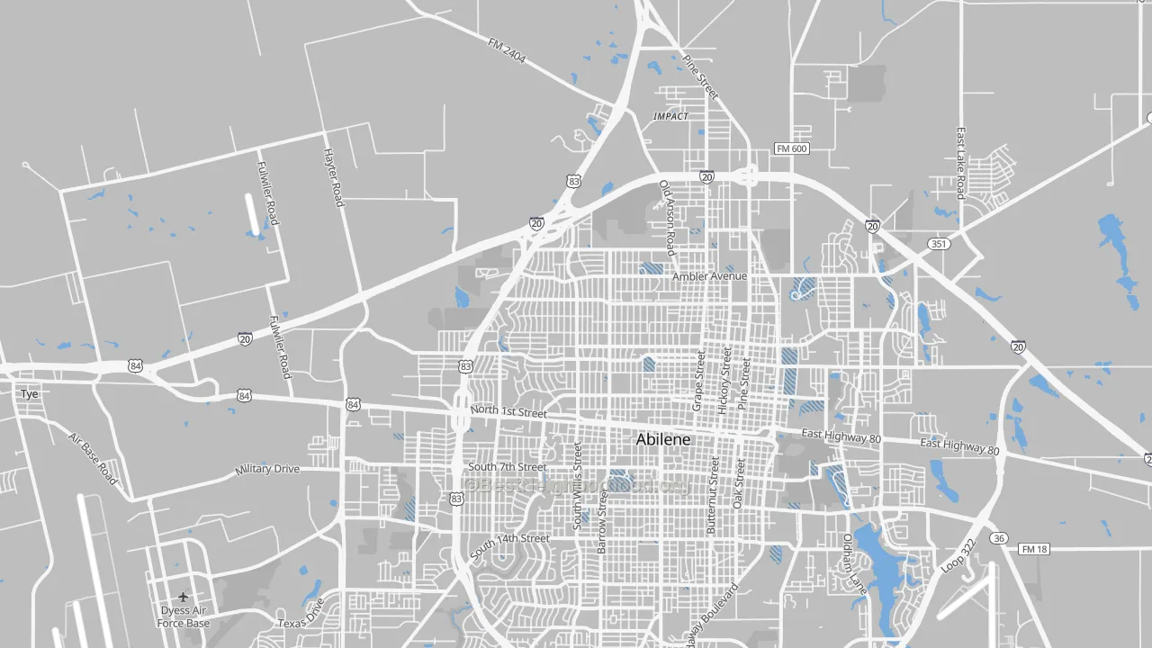 Transit Grade map of 79603, TX