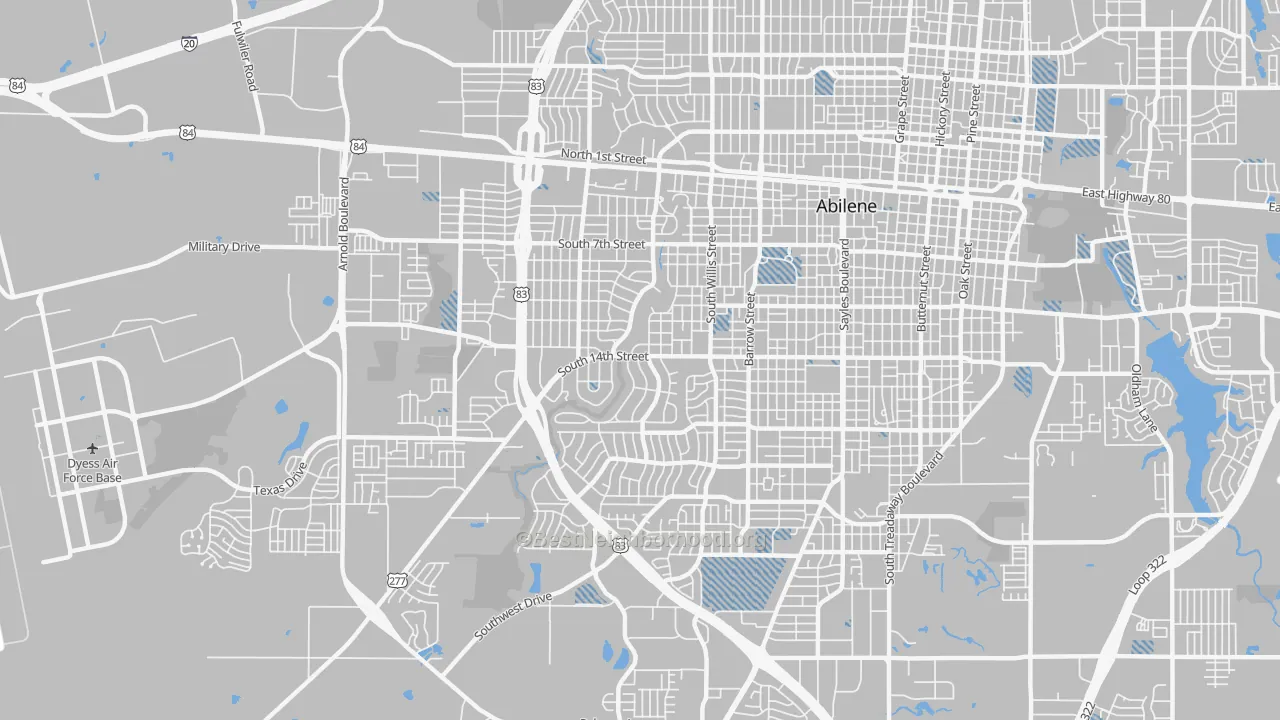 Transit Grade map of 79605, TX