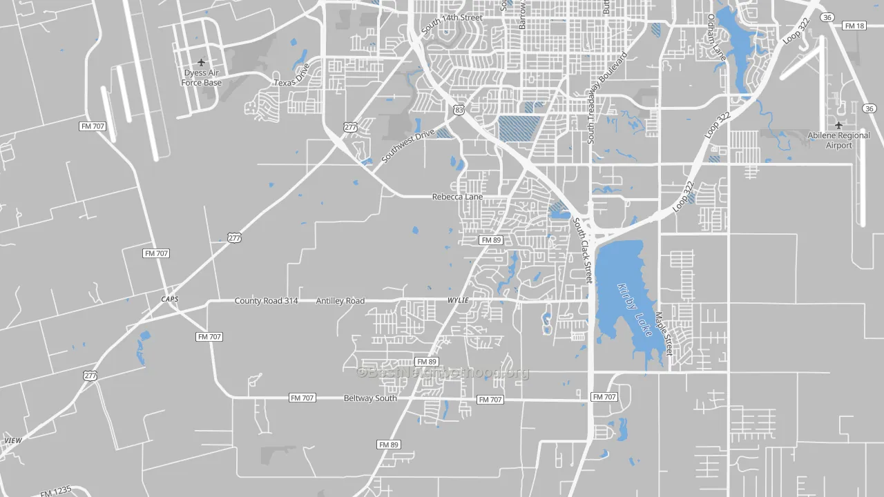 Transit Grade map of 79606, TX