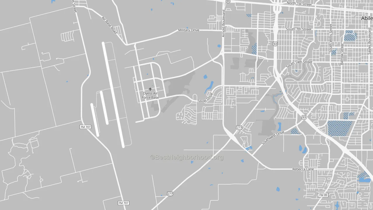 Transit Grade map of 79607, TX