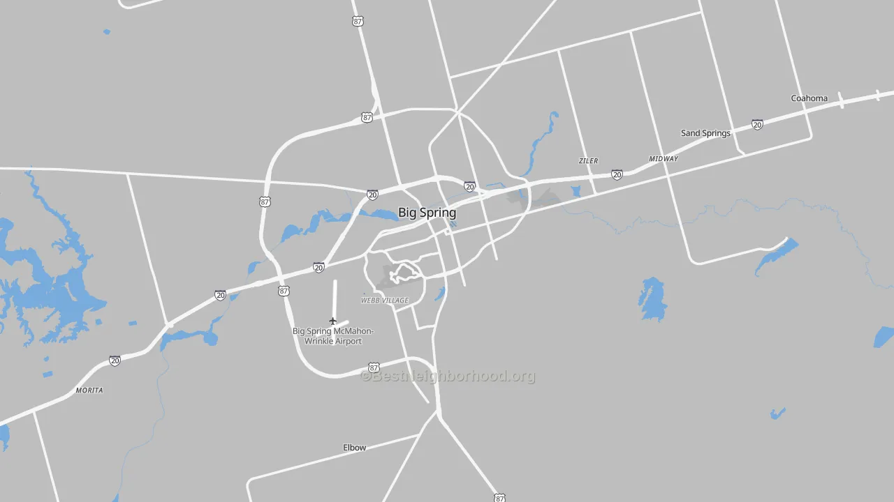 Transit Grade map of 79720, TX