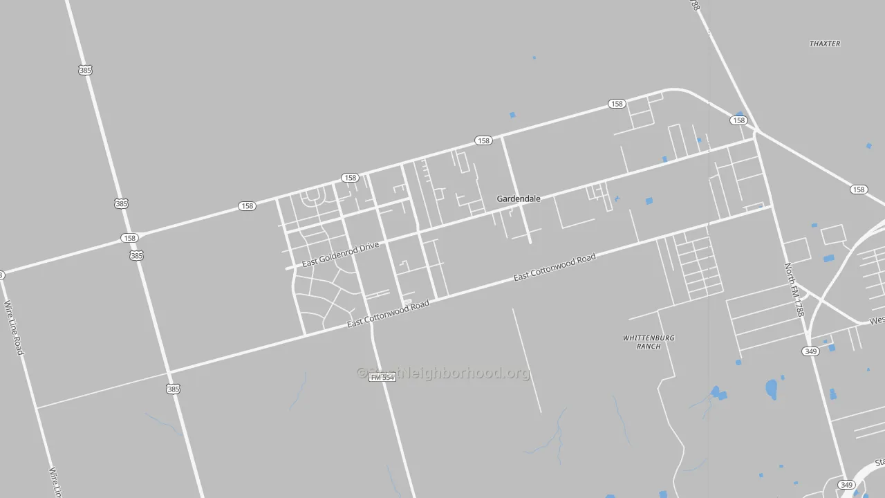 Transit Grade map of 79758, TX