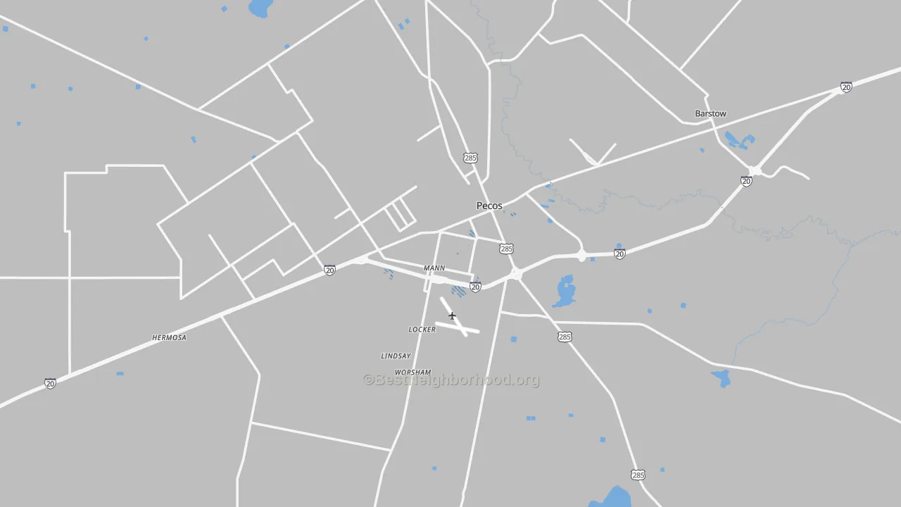 Transit Grade map of 79772, TX
