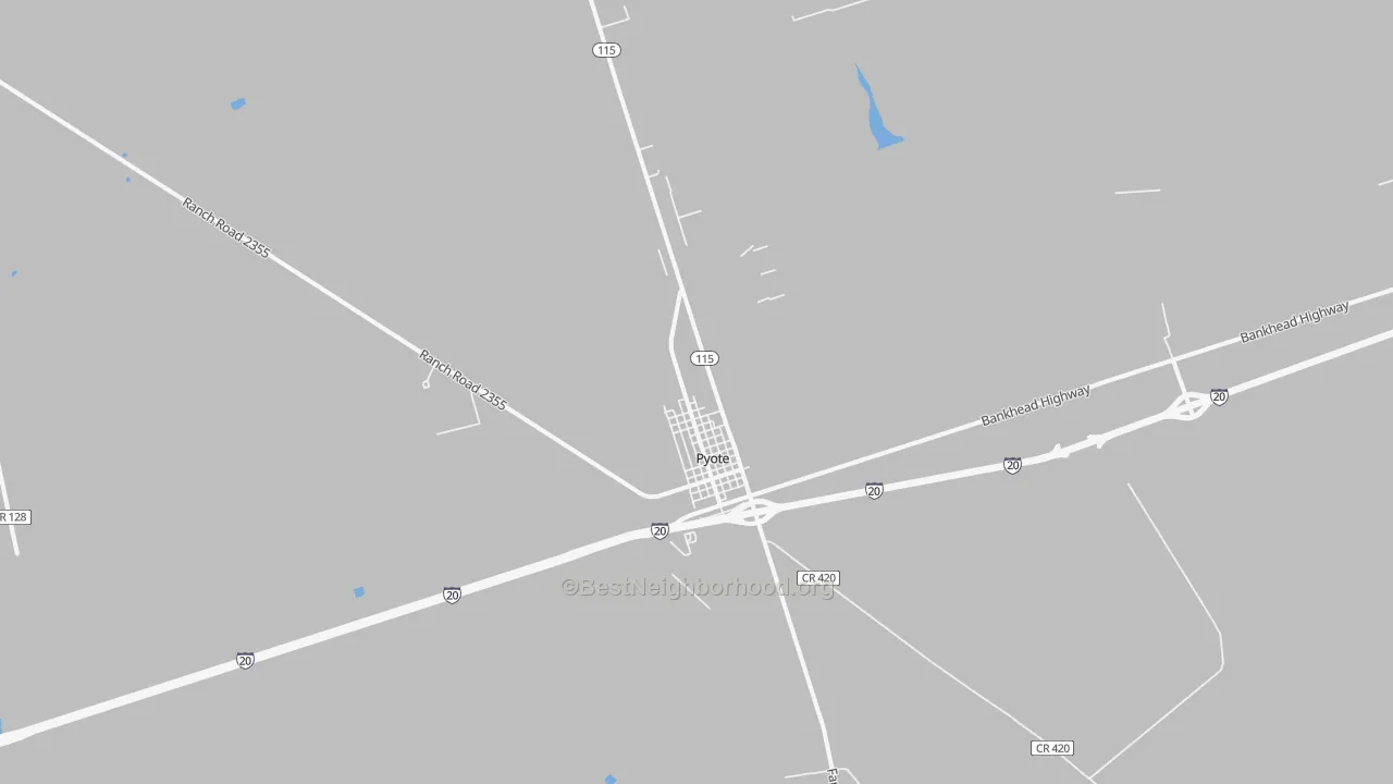 Transit Grade map of 79777, TX