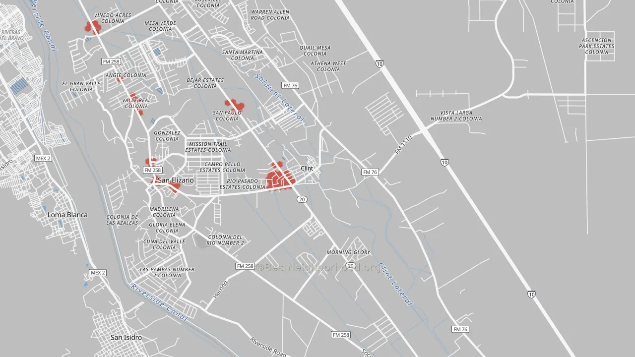 Transit Grade map of 79836, TX
