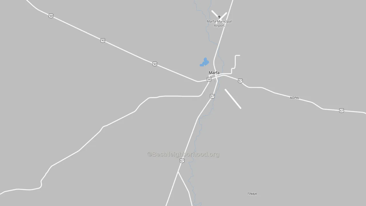 Transit Grade map of 79843, TX