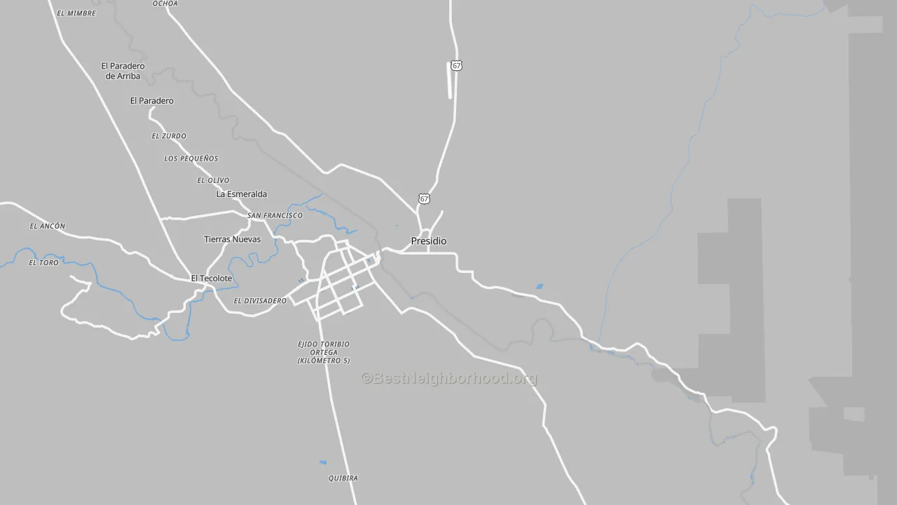 Transit Grade map of 79845, TX