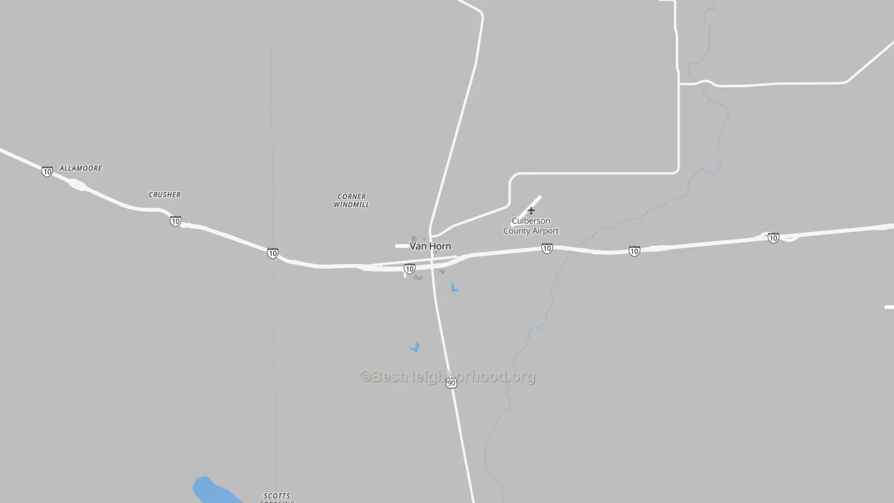 Transit Grade map of 79855, TX
