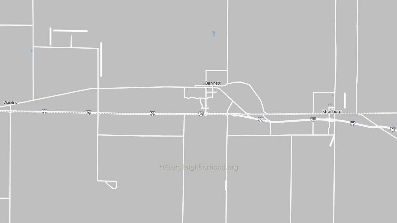 Transit Grade map of 80102, CO