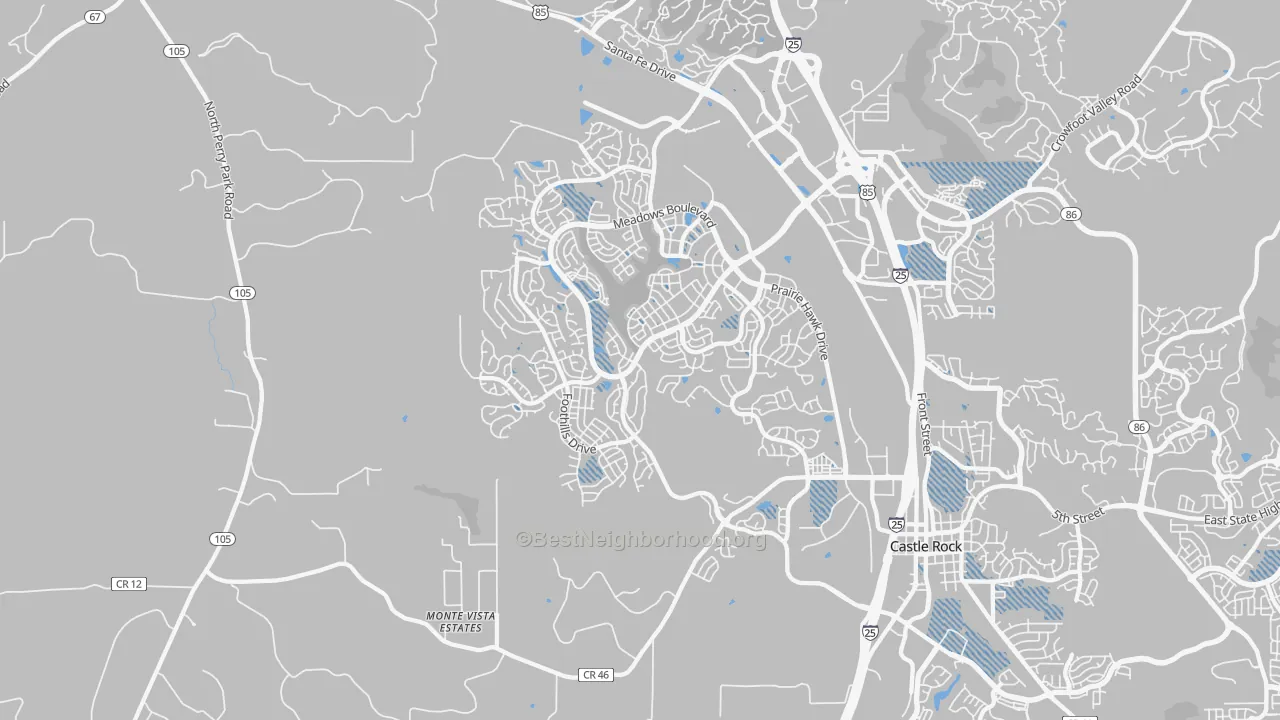 Transit Grade map of 80109, CO