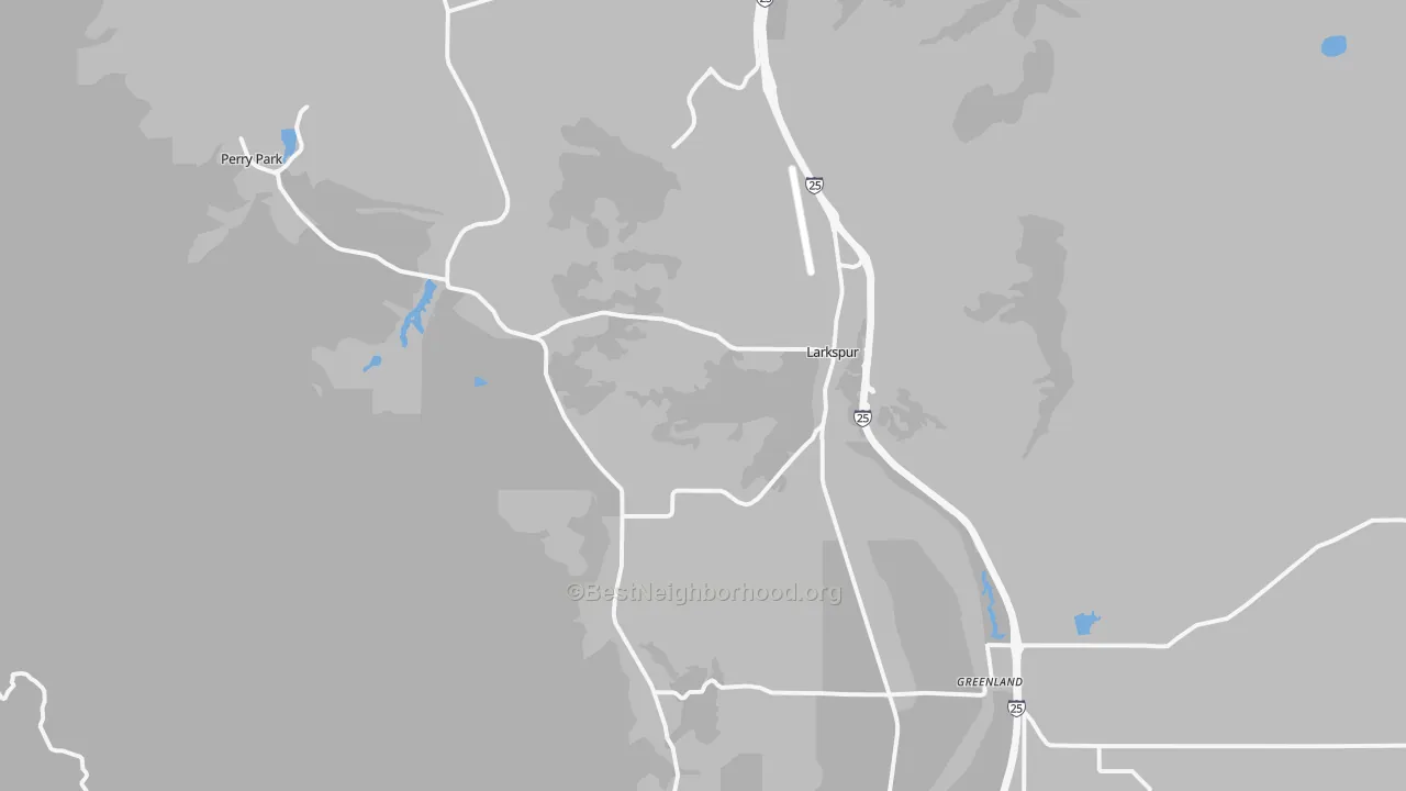 Transit Grade map of 80118, CO