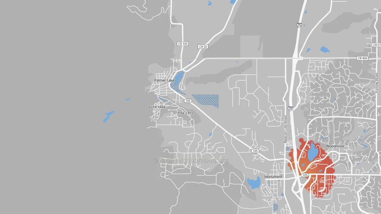 Transit Grade map of 80133, CO