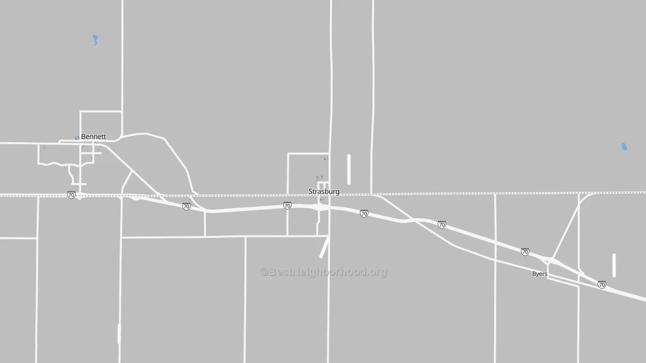 Transit Grade map of 80136, CO