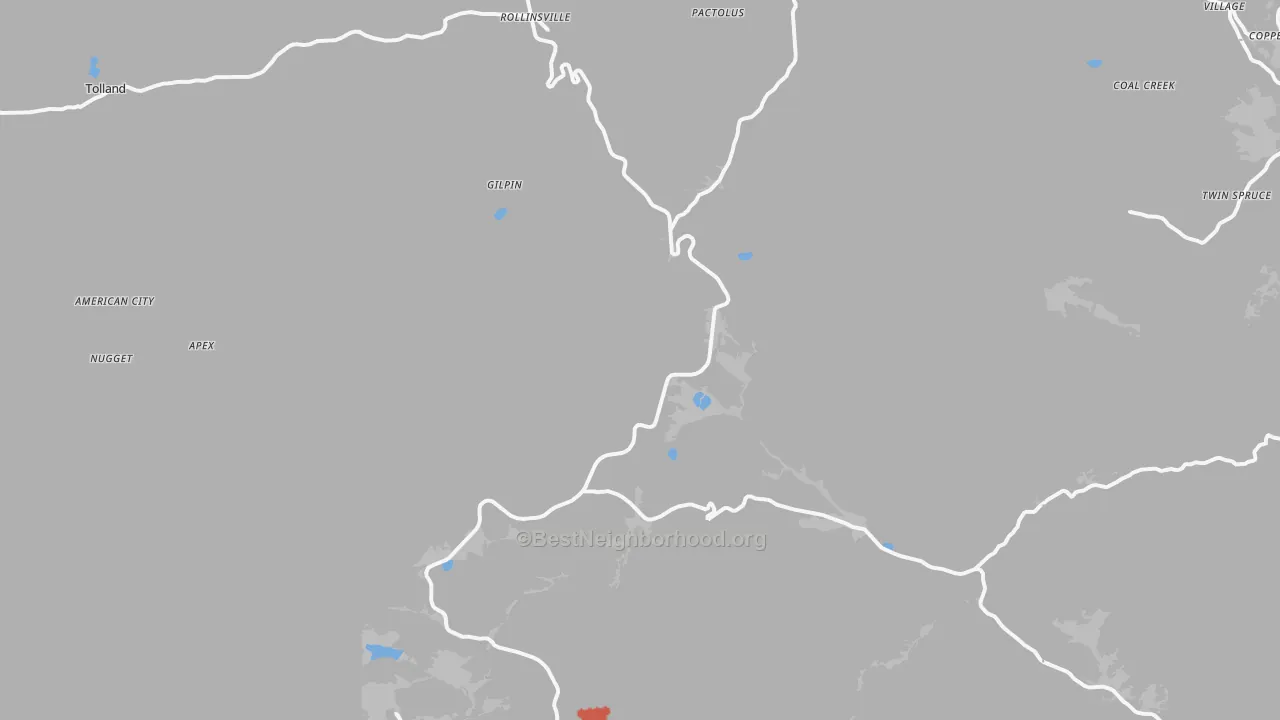 Transit Grade map of 80422, CO