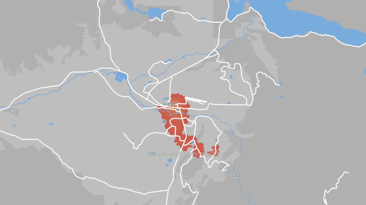Transit Grade map of 80446, CO