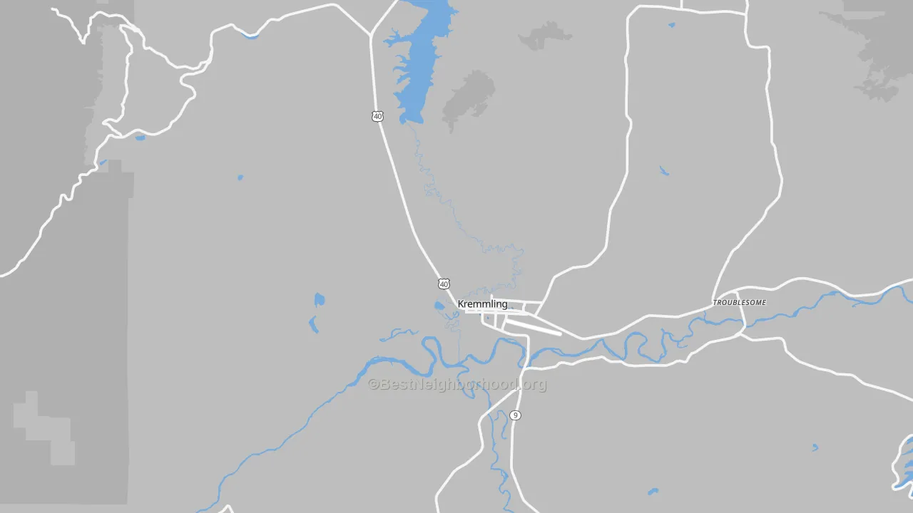 Transit Grade map of 80459, CO