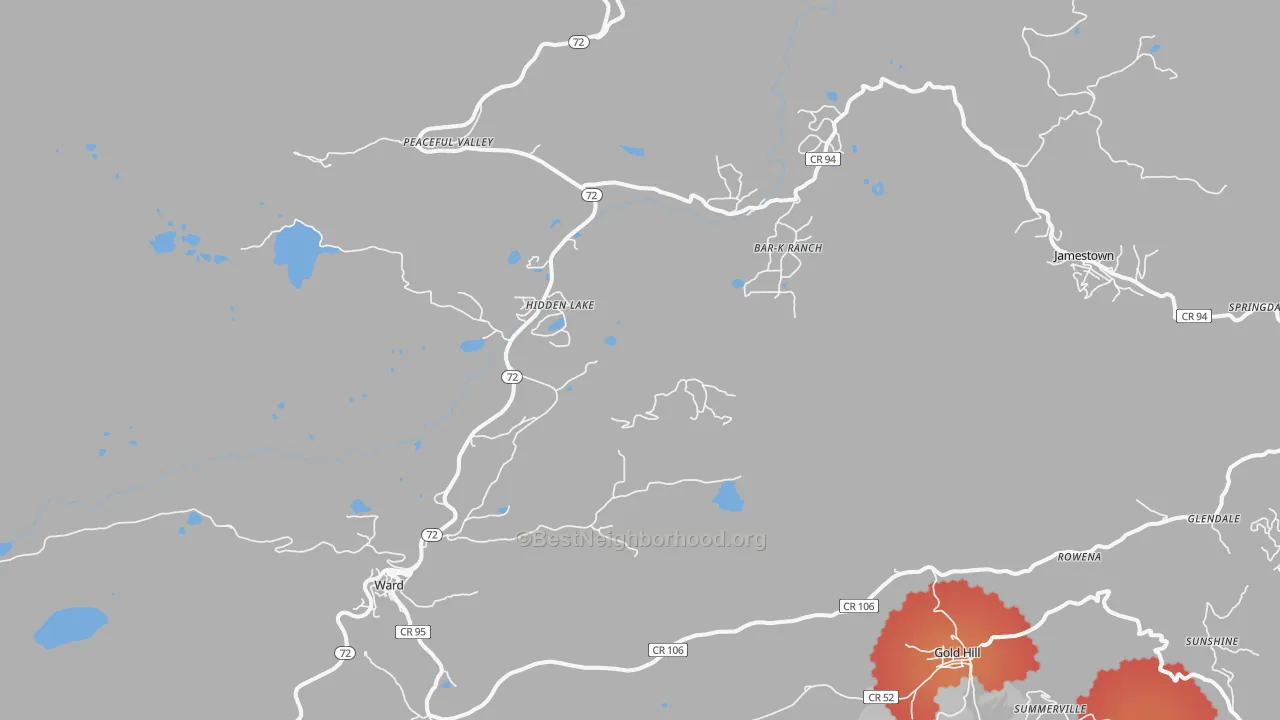 Transit Grade map of 80481, CO
