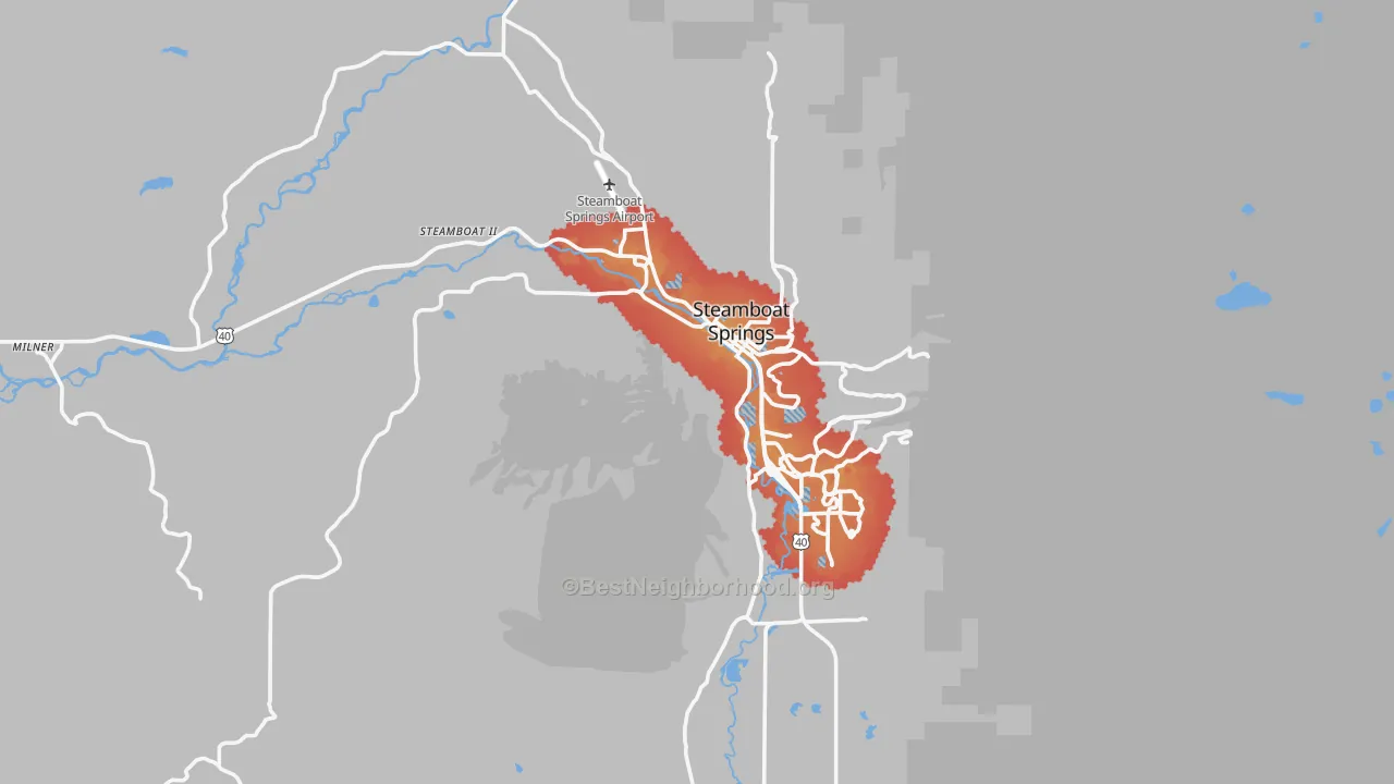 Transit Grade map of 80487, CO