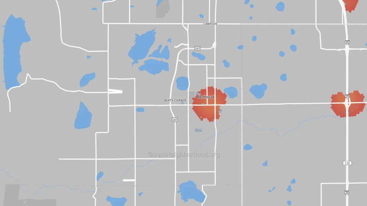 Transit Grade map of 80513, CO