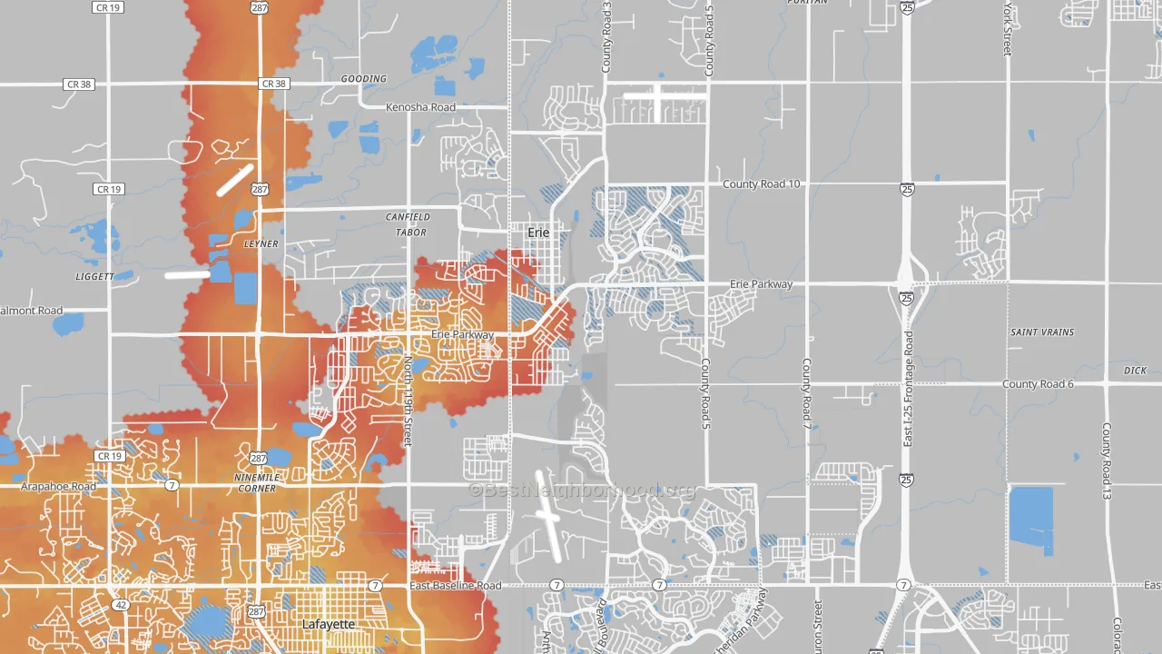 Transit Grade map of 80516, CO