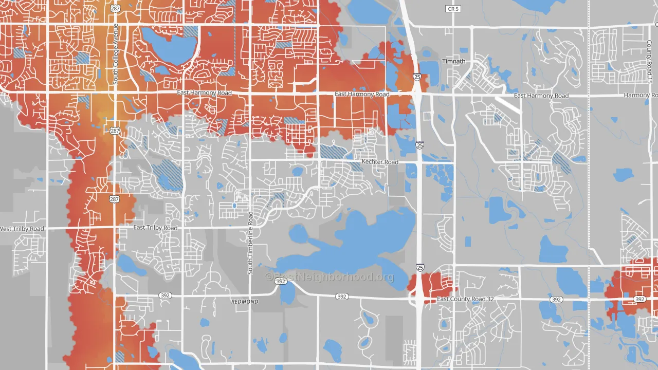 Transit Grade map of 80528, CO