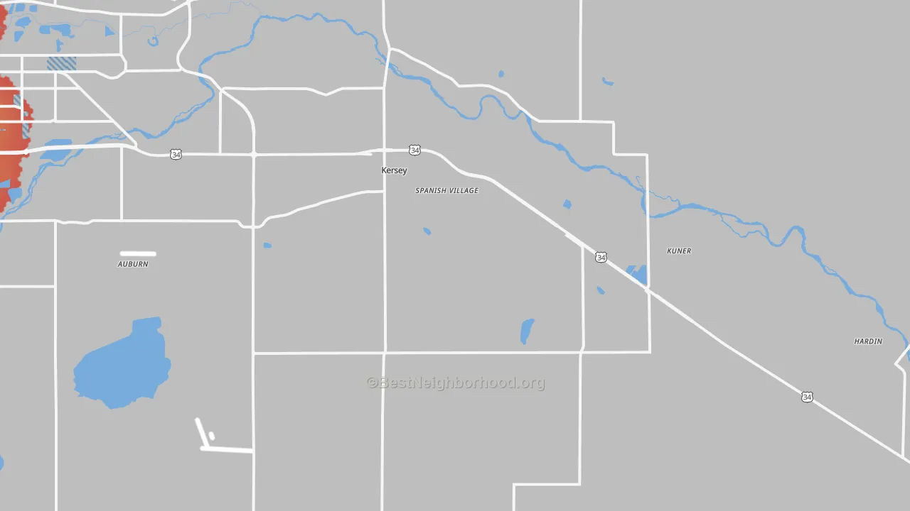 Transit Grade map of 80644, CO