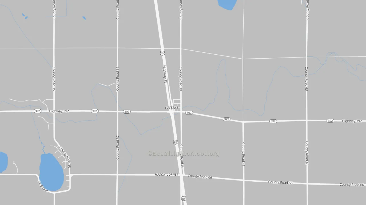 Transit Grade map of 80646, CO