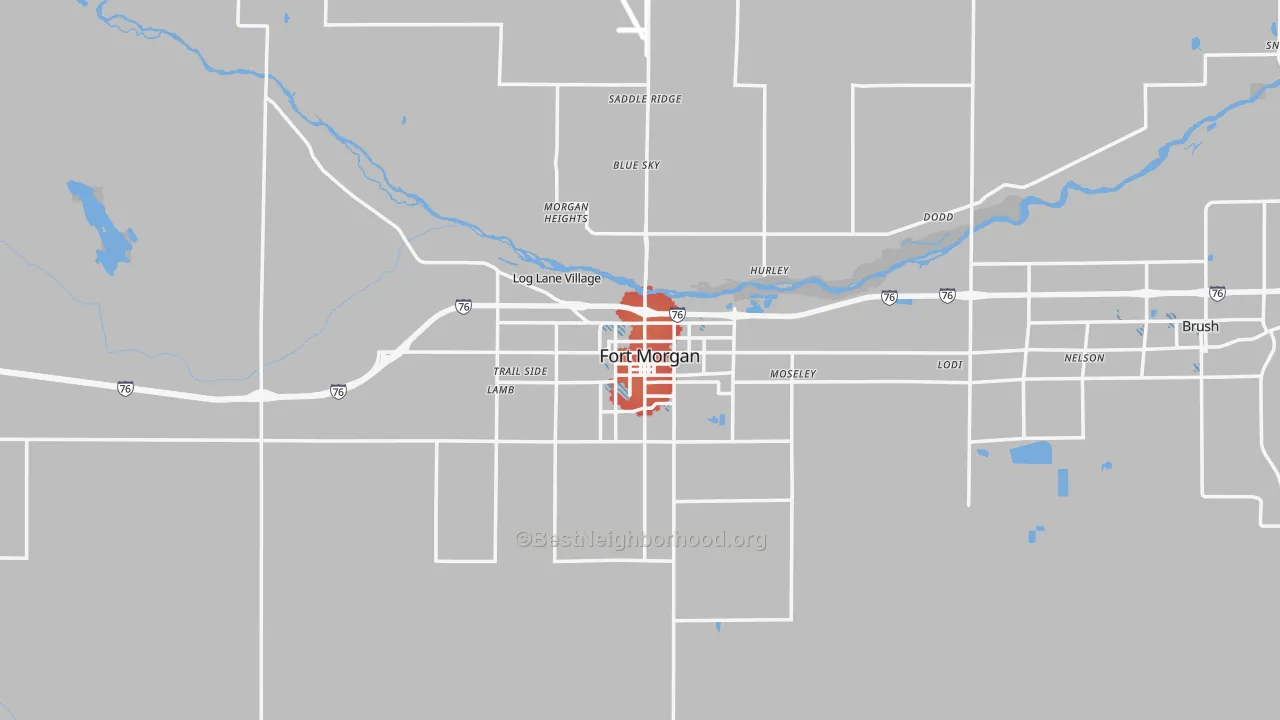 Transit Grade map of 80701, CO