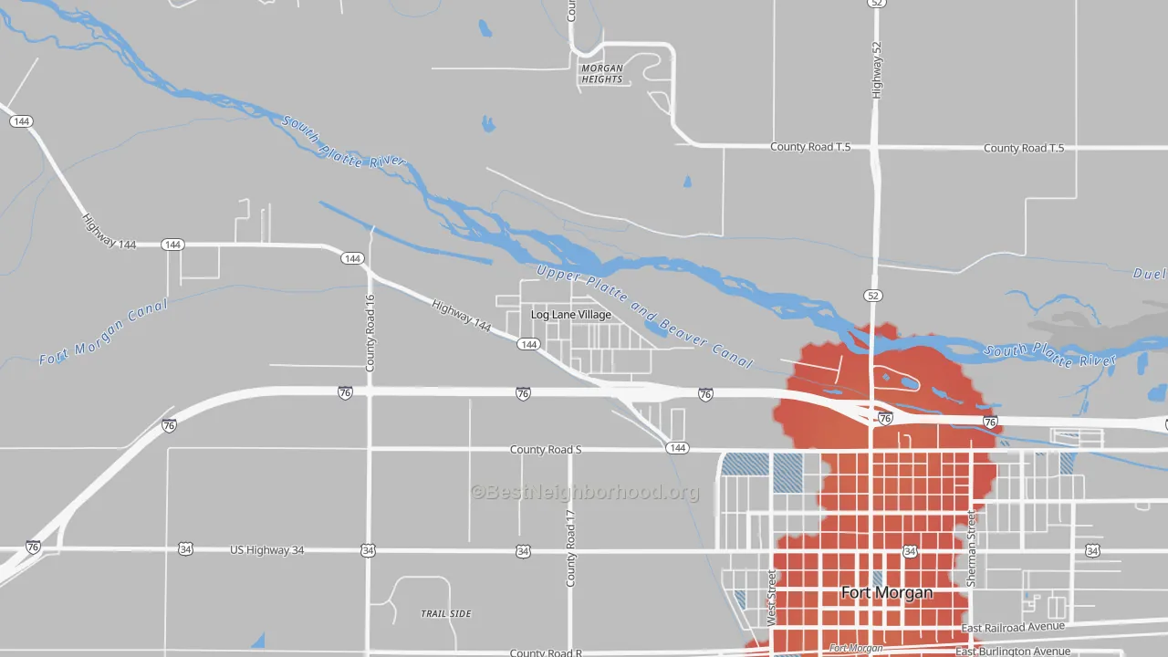 Transit Grade map of 80705, CO