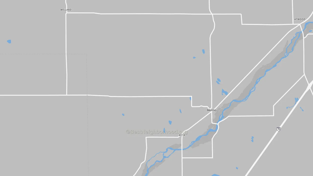 Transit Grade map of 80741, CO