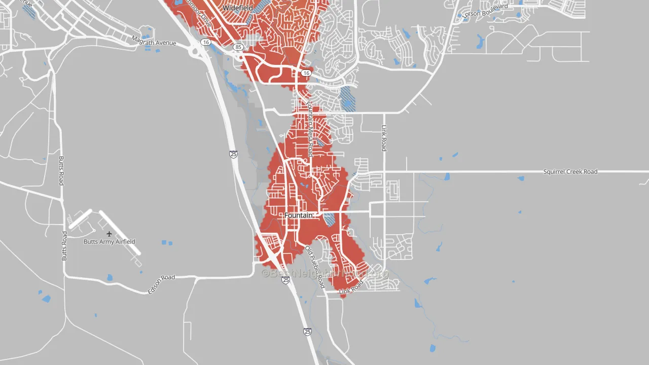Transit Grade map of 80817, CO
