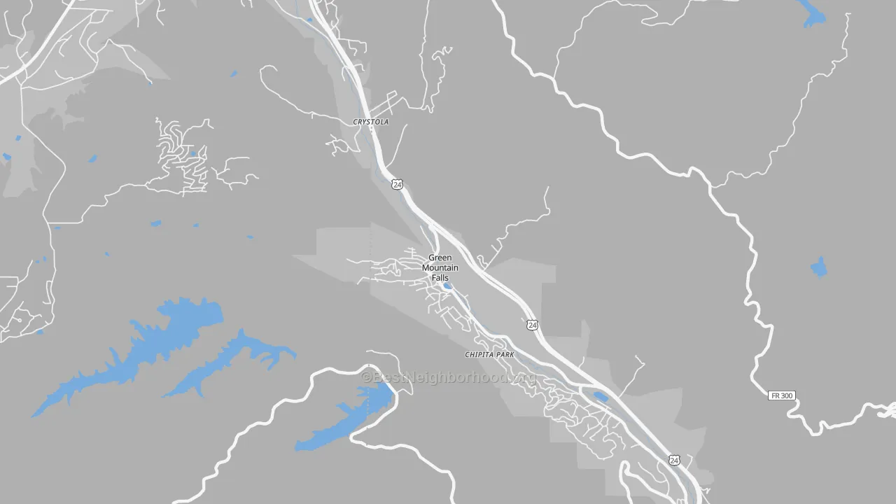 Transit Grade map of 80819, CO