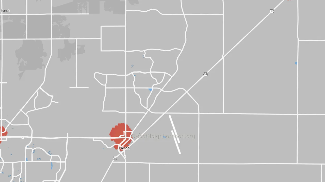 Transit Grade map of 80831, CO