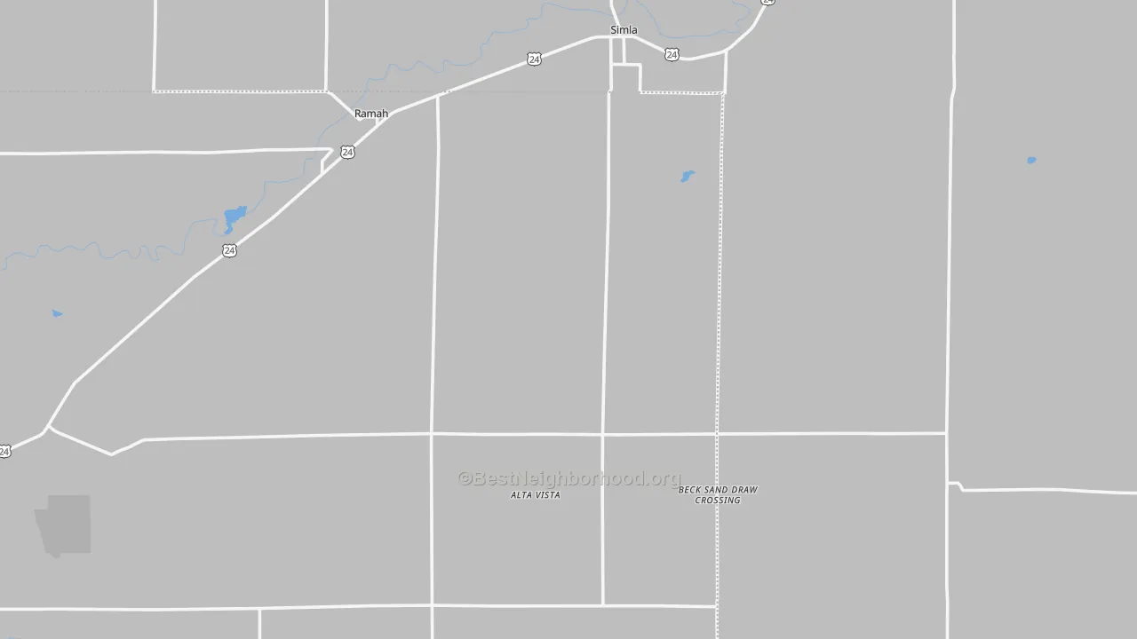 Transit Grade map of 80832, CO
