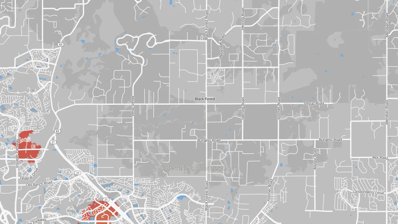Transit Grade map of 80908, CO