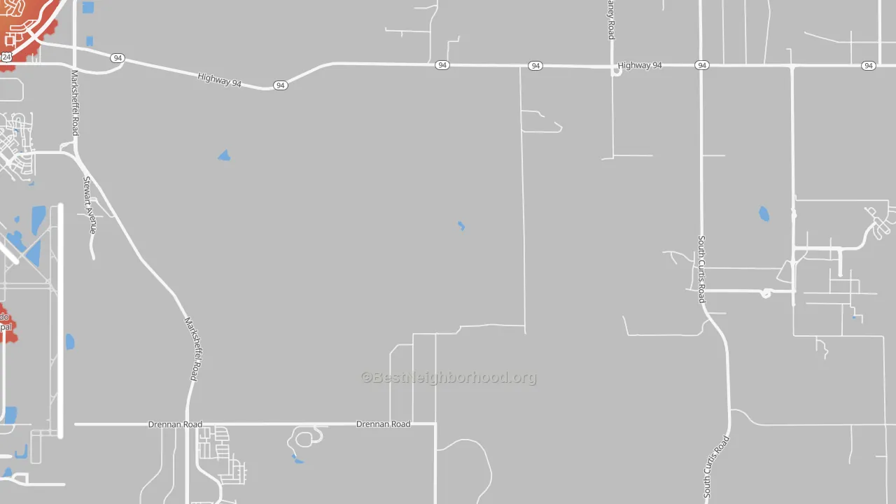 Transit Grade map of 80929, CO